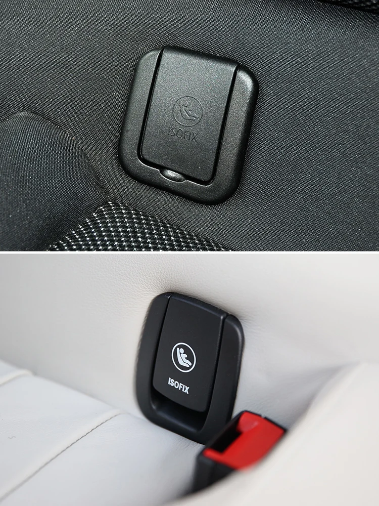 For R55 R56 R57 Car Rear Child Seat Anchor ISOFIX Cover For BMW MINI JCW F55 F56 Rear Child Seat Belt Anchor Flap ISOFix Cover