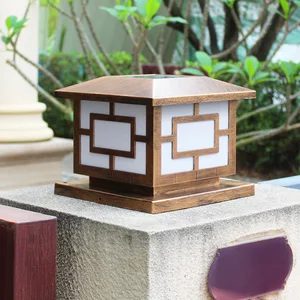 Timed led solar pillar proof light dwaterproof water sun Lights Outdoors Outdoor Remote Control Garden Light Light for Folding Way Outdoor Decoration Lamp Main Main Sales Light Post for Garden - №5