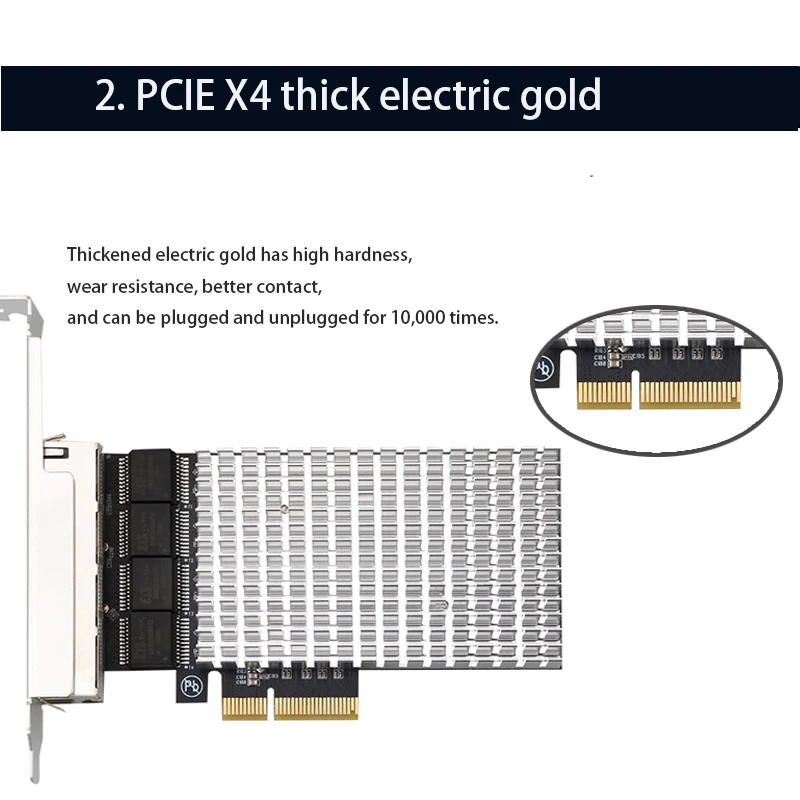 RJ-45 adaptor LAN elektrik port mendukung ESXi6.7 diskless PCI Express untuk Desktop PC game Gigabit PCI-E kartu jaringan Ethernet