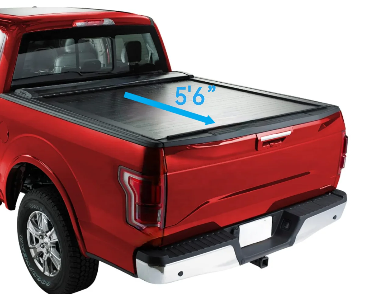 

Factory Retractable Truck Bed Tonneau Cover Fits for 2015-2020 F-150 Super Crew Super Cab with 5.6" Bed