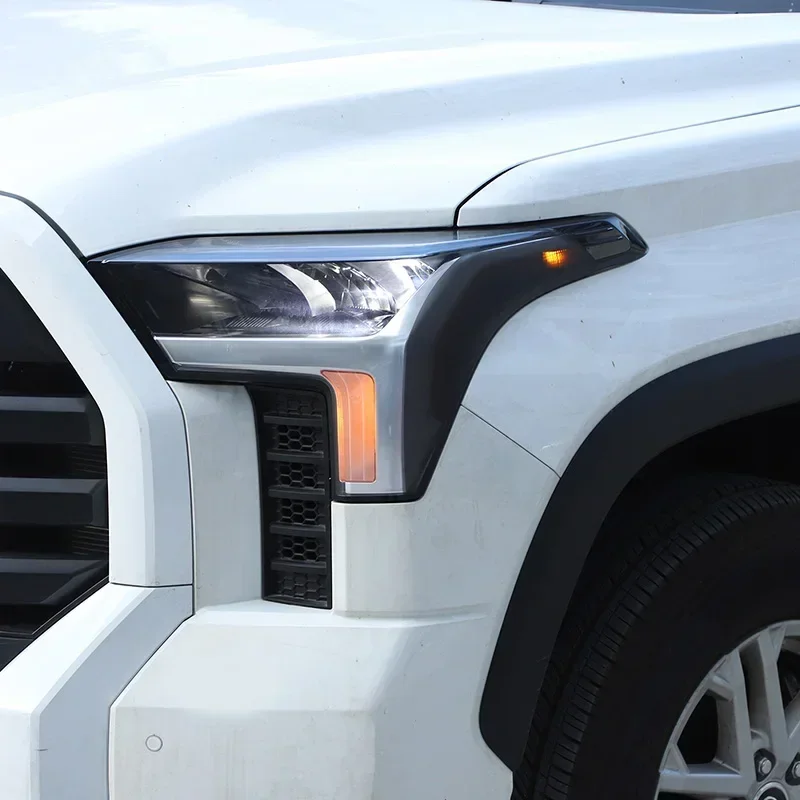 

metyoucar For Toyota Tundra 2022-2025 PVC Polyvinyl Chloride Car Front Turn signal Lights Film Sticker Trim Car Accessories