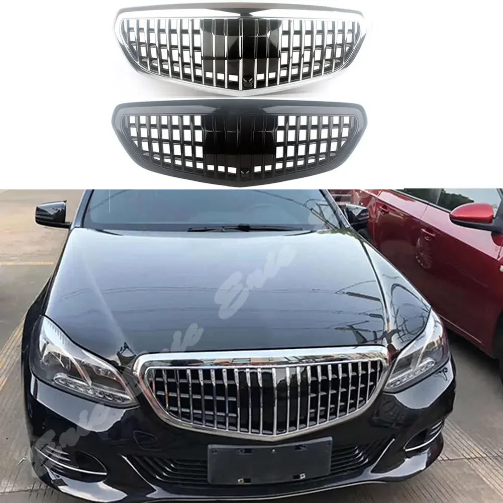 

Car Front Racing Facelift Bumper Grill Upper Grille Cover For Mercedes-Benz W212 E-Class 2014-2015 Maybach Style