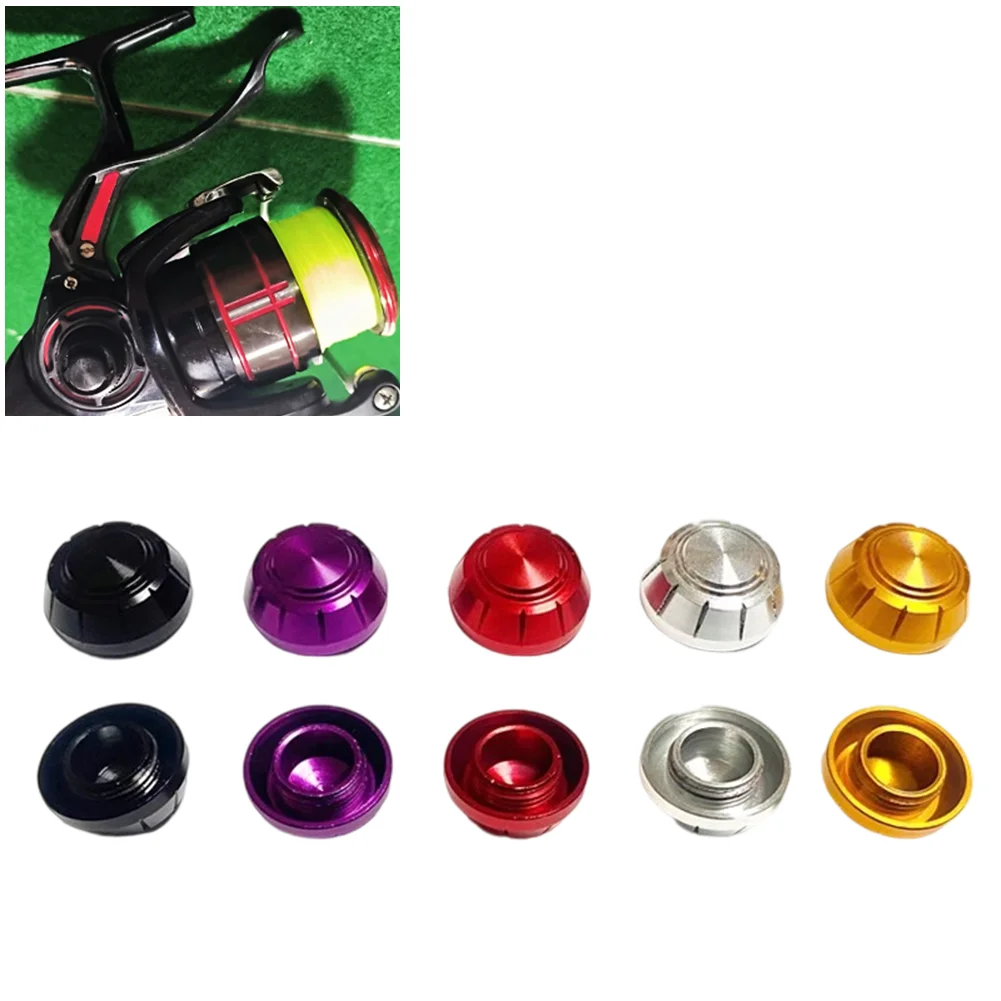 1 unidad de cubierta de manija de carrete de pesca 6x4cm para carretes de pesca giratorios DAIWA CYGNUS LBD, cubierta de tuerca de manija de rocker, pieza modificada para pesca