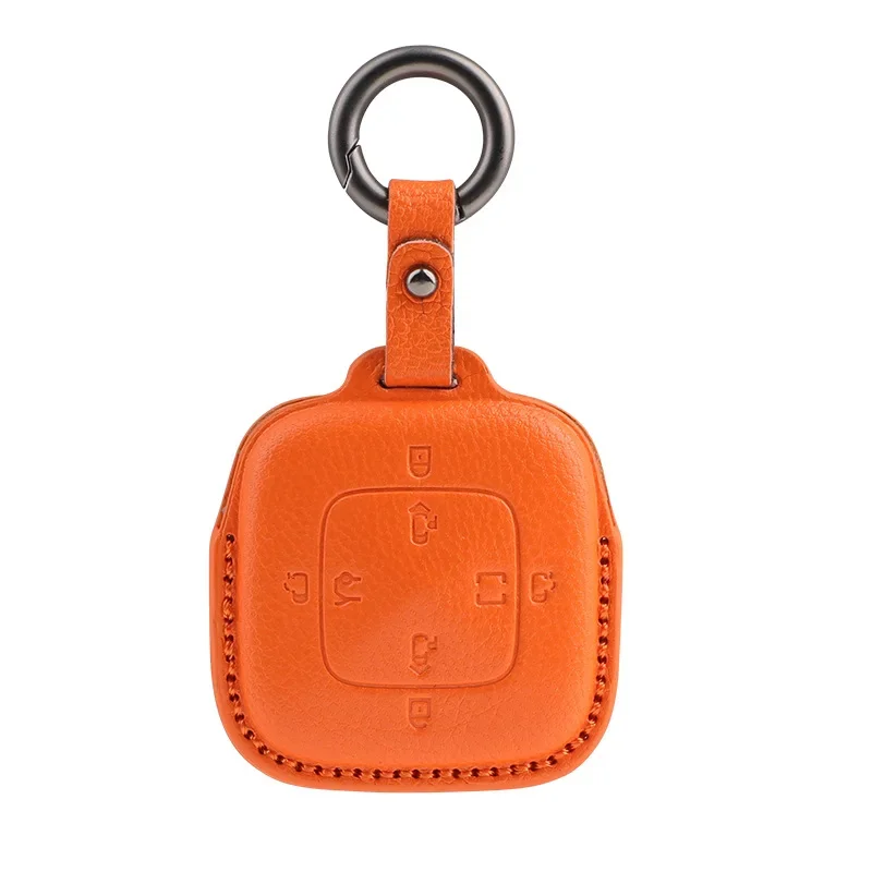 Suitable For ZEEKR 009 Multimedia Goatskin Key Bag Extreme Krypton Intelligent Bluetooth Remote Control Key Buckle Decoration