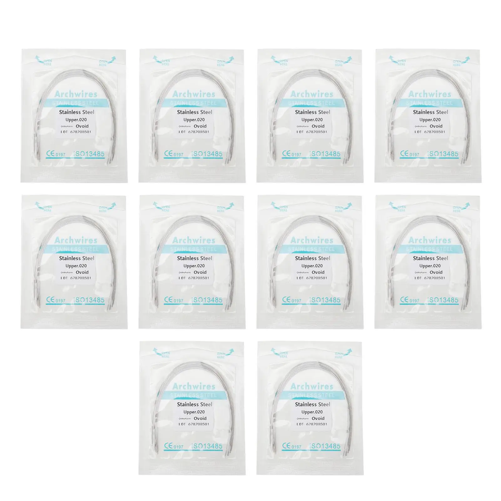 

Dental Lingual Retainer Wire High Flexibility 0.020 Inch Stretch Resistant Arch Wire for Orthodontic Use
