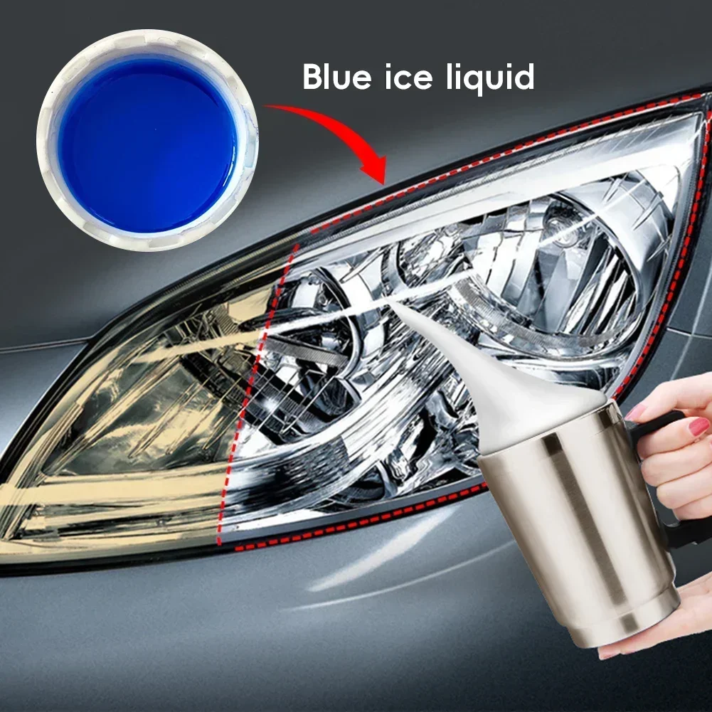 Headlight Polisher Liquid Evaporator Polymer Liquid Headlights Chemical Polish Headlight Restoration Kit Polish For Headlights