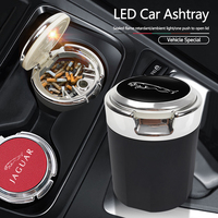 Car Interior Ashtray Portable Garbage Box Storage Barrel For Jaguar XF E-Pace F-Type S-Type XE XJ F-Pace XKR XEL XFL S F XK XJL