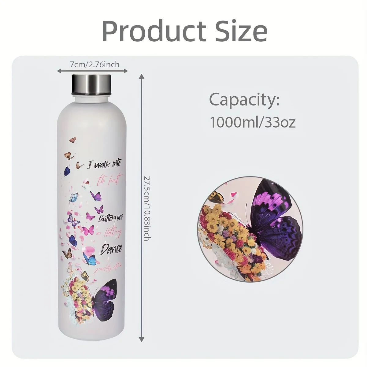 1pc 1000ML Small Cup Series Plastic Water Bottle, A Variety of Styles to Choose From, Suitable for Outdoor Sports, Cycling