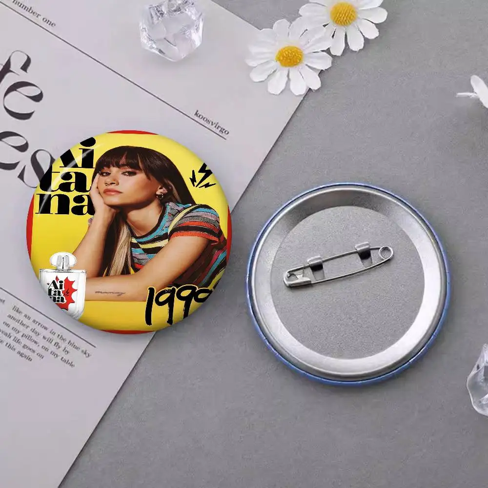 A-Aitana O-Ocana المغني الإبداعية صفيح لينة زر دبابيس الحيوان أيقونة بروش التلبيب على ظهره شارة الملحقات دبوس #6