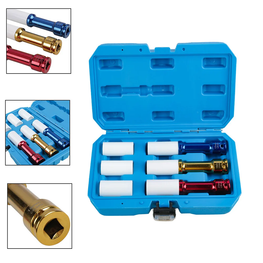 

Extra Long Lug Nut Socket Extractor 150*30mm Lug Nut Socket Set Durability And Resistance Extra-Long Structure