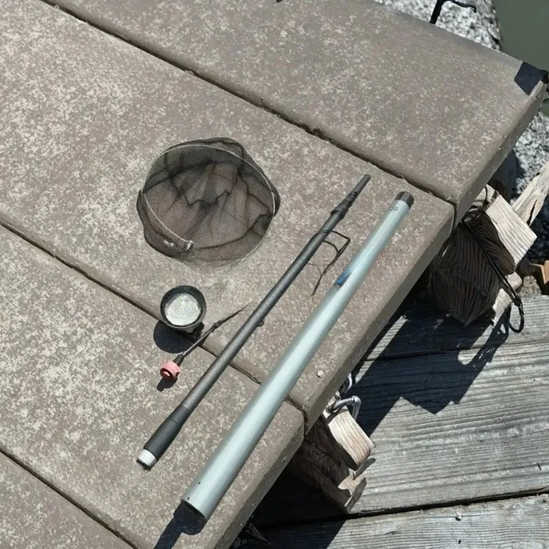 Red de Pesca Telescópica Eléctrica Automática de Aleación de Aluminio Ultraligera de 4.2 Metros y 5000/9000 Watts, Ideal para Pesca