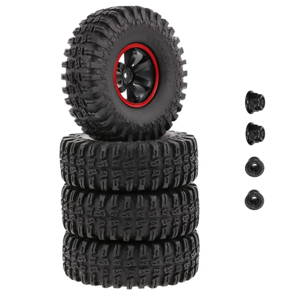 

4PCS 118MM 1.9" Rubber Rocks Tyres / Tires for 1:10 RC Rock Crawler car for Axial SCX10 90047 D90 D110 TF2 TRX-4