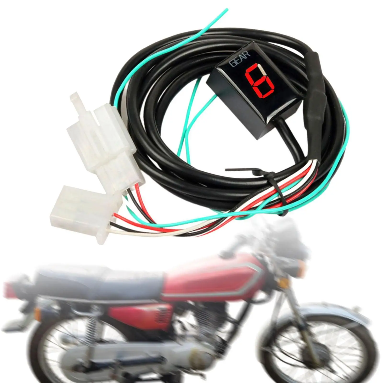 Motorcycle Digital Gear Indicator LED Display Front Placement Accessory for CB CBR VFR Models
