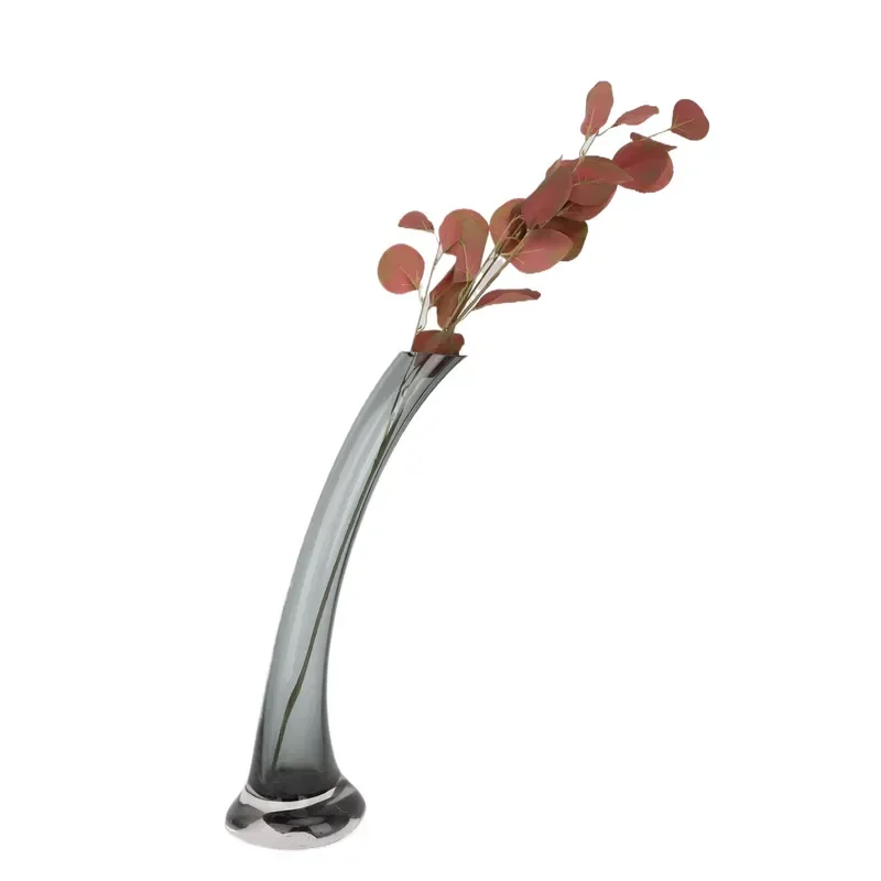 Simple Modern Glazed Long Tube Ornament Model House for Sales Department Home Living Room Light Luxury Soft Decoration