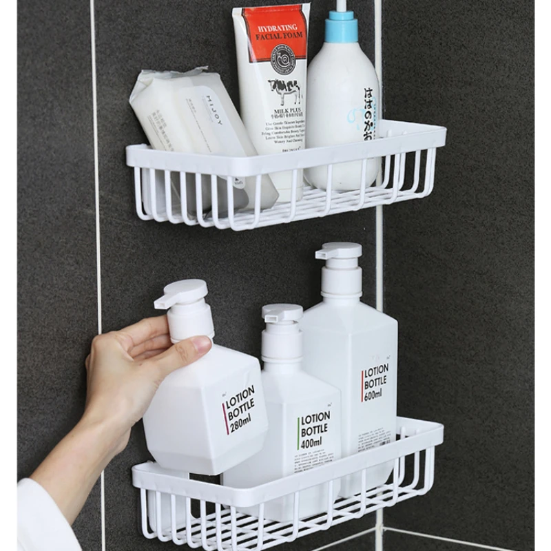 

New Toilet Wall-mounted Shelves, Multi-functional Bathroom Storage Racks, Toiletries, Non-perforated Plastic Spice Organizers