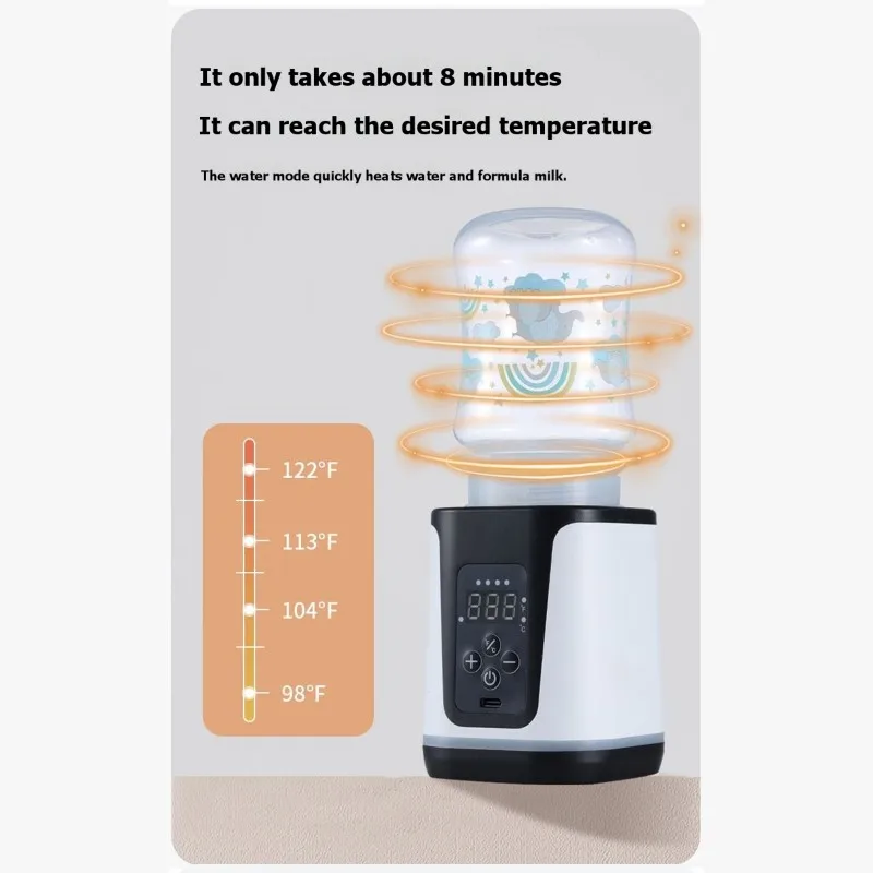 

【CHRISTMAS 】Milk Heater With Constant Temperature-Portable Baby Bottle Warmer-Automatic Function And Sterilization