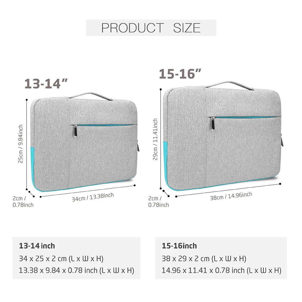 Business Laptop Bag for MacBook Pro/Air 13 14 15 16 Inch, Notebook Case for Travel, Protective Computer Bag Fits Dell HP Xiaomi