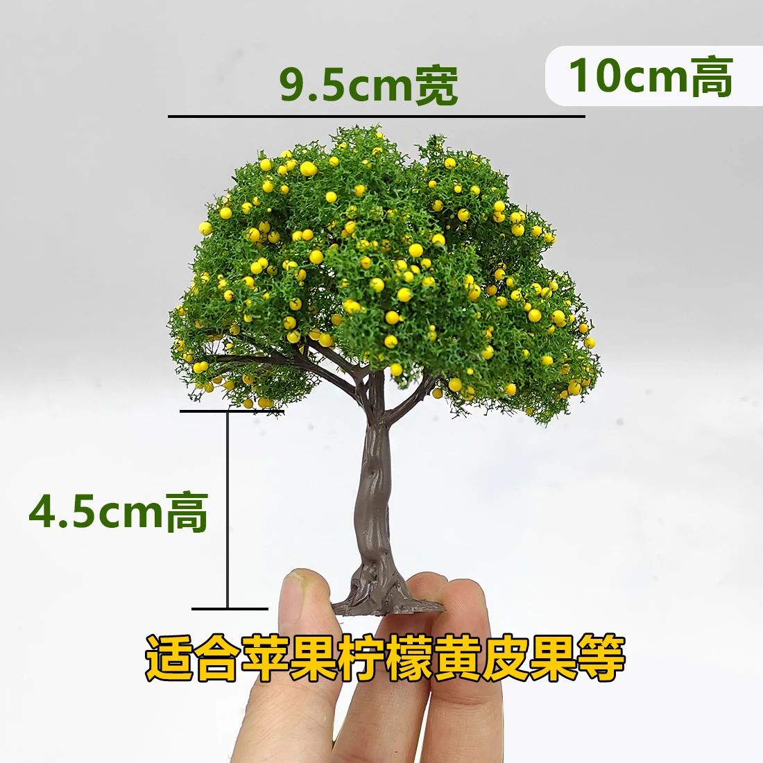 10 cm hoge miniatuur simulatie plastic fruitboom model rode appel citroen oranje model boom boomgaard landschapsarchitectuur DIY zandtafel