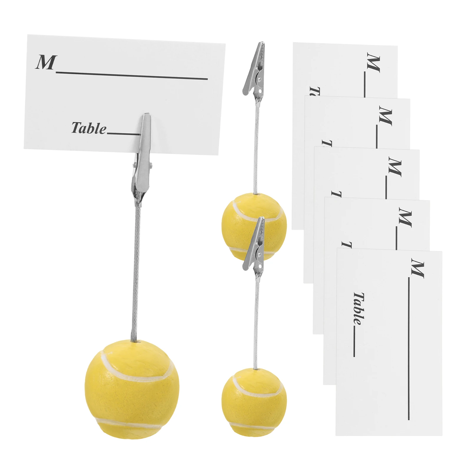 

3Pcs Football Ball Base Memo Clips Card Holder Photo Clip Stand Desk Picture Holder Table Number Display Stands