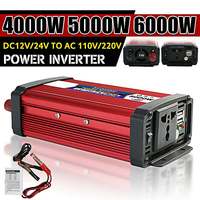 4000W 5000W Modified Sine Wave Inverter DC 12V To AC 220V Voltage Transformer Power Converter USB Solar Inverter