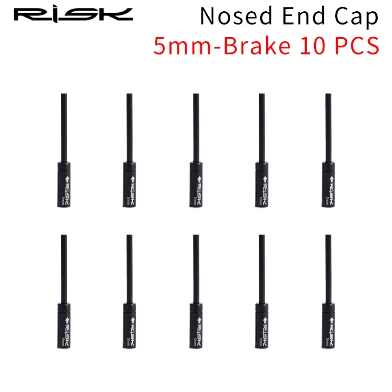 RISK Plug Dust 4mm 5mm Bicycle Brake Cable End Cap MTB Road Bike Shift Hosing 10 PCS Dustproof  Cover Bicycle Parts