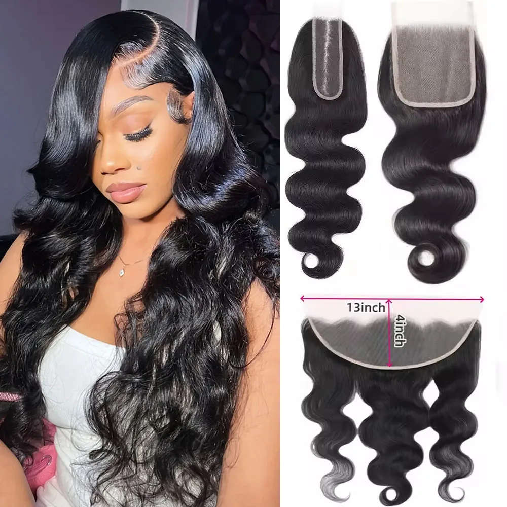 

13x4 Объемная волна Кружевной фронтальный парик 100% бразильские человеческие волосы 4x4 5x5 Кружевная застежка Натуральный цвет Наращивание человеческих волос для женщин