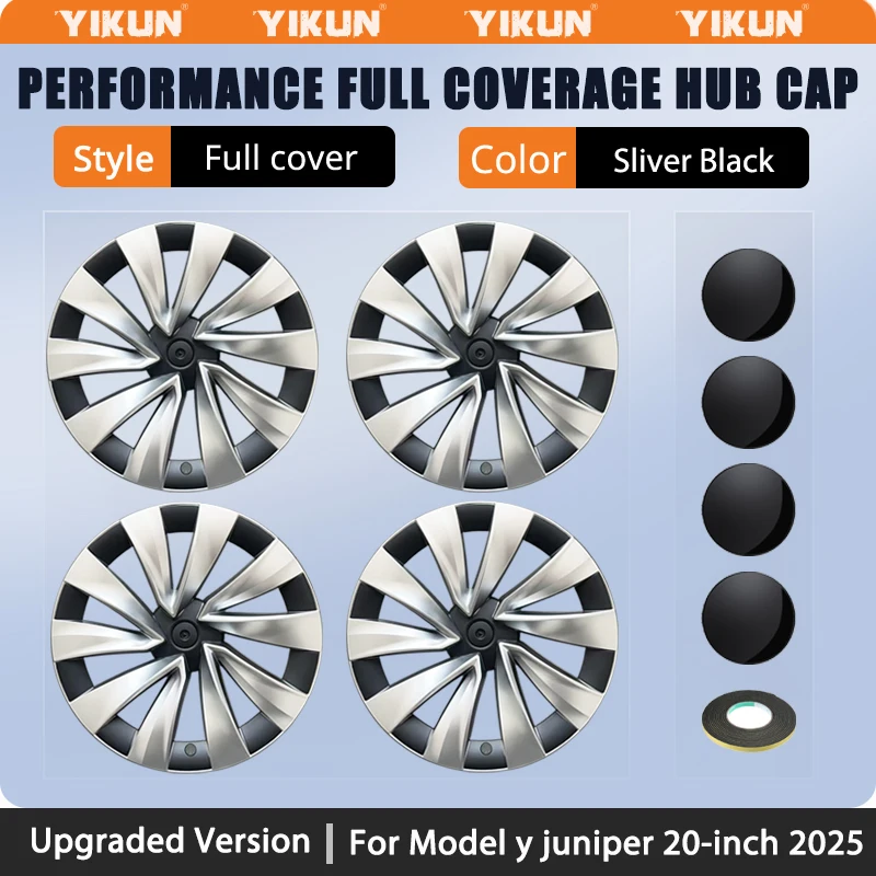 4 Stuks Wieldoppen 20 Inch Voor Tesla Model Y Juniper 2025 Prestaties Wieldop Voor Helix 2.0 Wielen Naafdop volledige Velg Accessoires