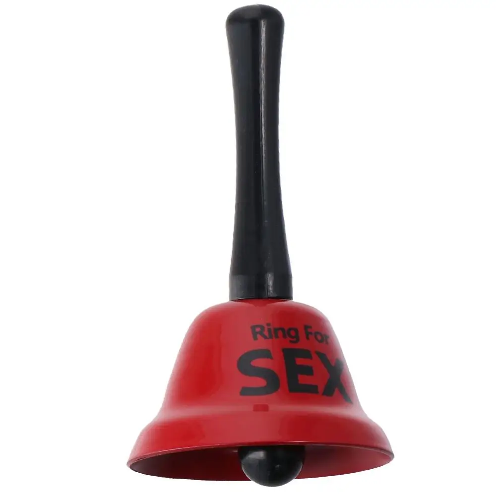 Creative Fun Red Ring Bell Ring Adult for Sex Drink Table Bells Fun Hen Stag Party Gift (Rattle Bell)