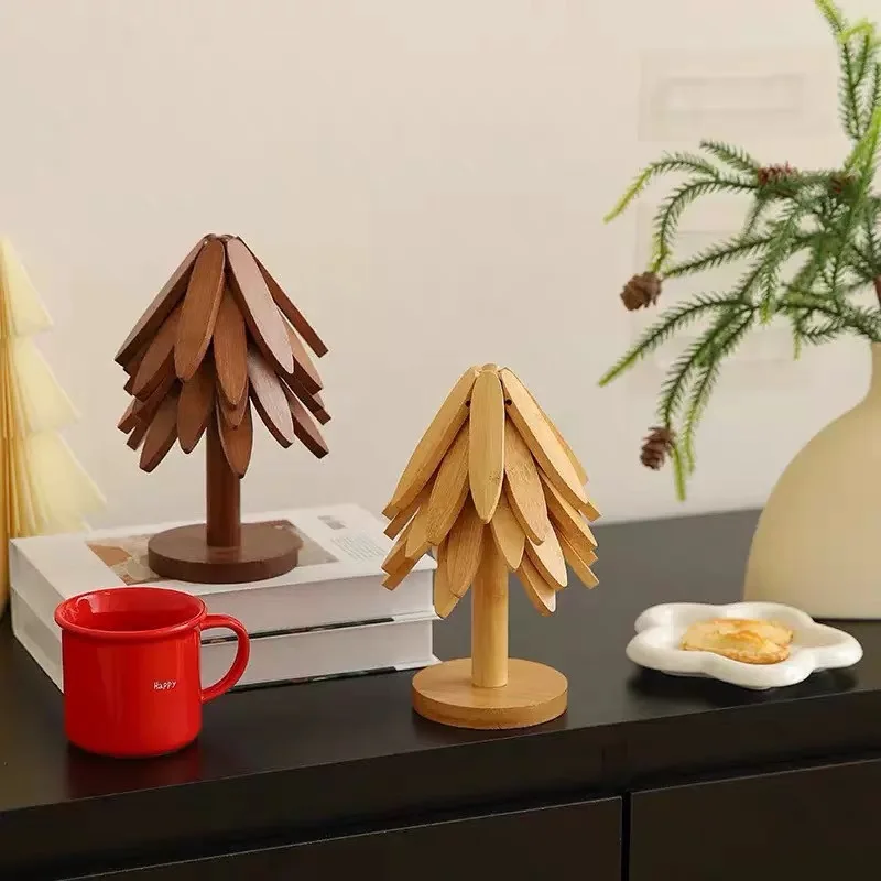 Almohadilla de aislamiento térmico de madera maciza, almohadilla para mesa de comedor, almohadilla antiescaldante, almohadilla para ollas, almohadilla para tazas, almohadilla para ollas de barro, almohadilla táctil de