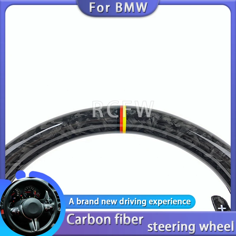 Car custom For BMW  F06 F07 F10 F15 F15 F20 F21 F22 F30 F31 F32 F16 M3 M4 M5 X3 X4 X5 M-Sport Forged Carbon Fiber Steer Wheel