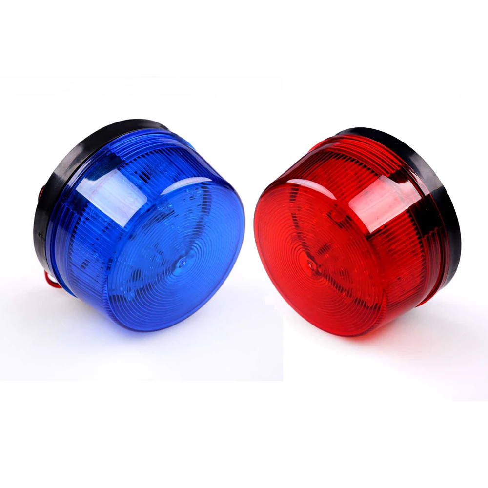 12V Flashing LED Alarm Light Multi-Function Strobe Warning Light Alarm Light for Road Cones Warning Columns