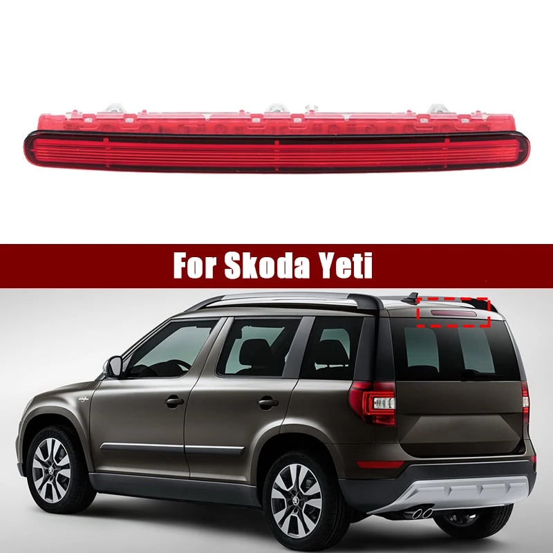 5LD 945097   Samochodowe trzecie światło hamowania LED Wysokie światło hamowania dla Skoda Yeti Wysoki poziom pozycjonowania Dodatkowe tylne trzecie światło stopu