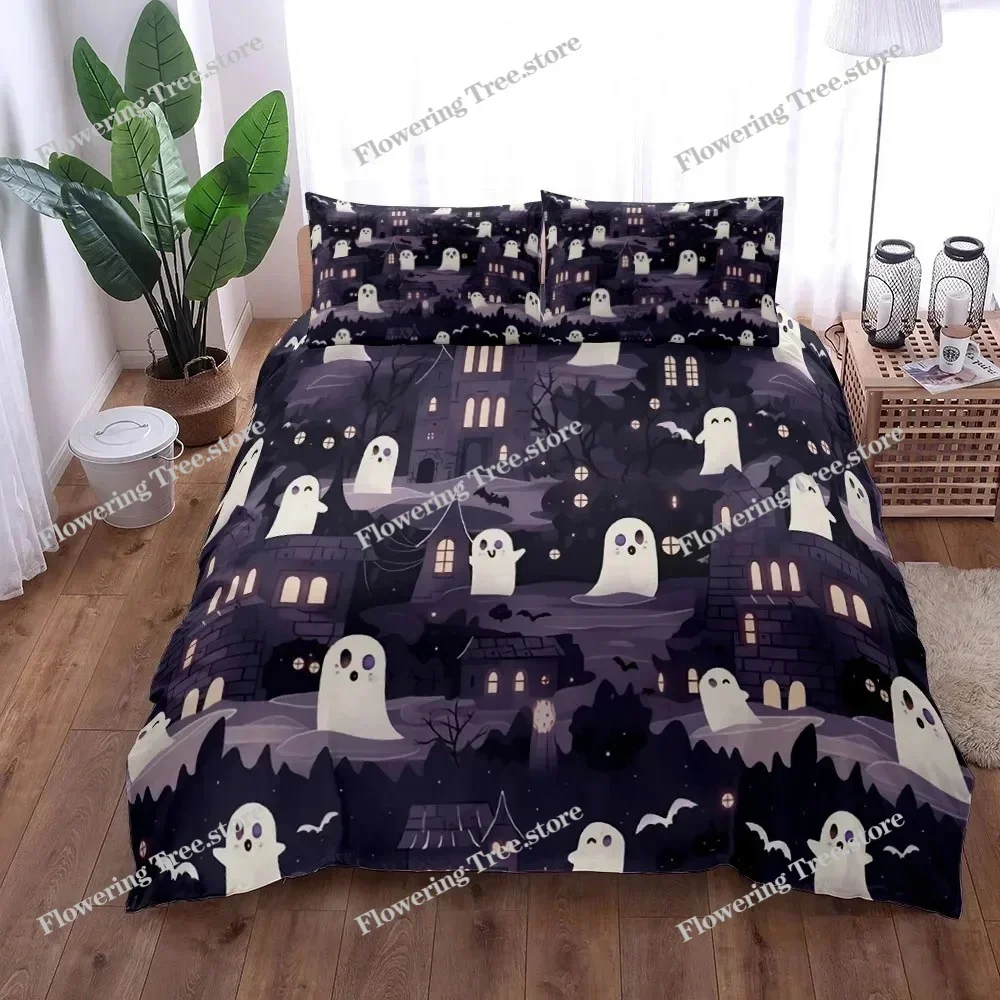 

Halloween Pumpkin Horror Duvet Cover Set EU Single Double King US Twin Full Queen Size Bed Linen Set