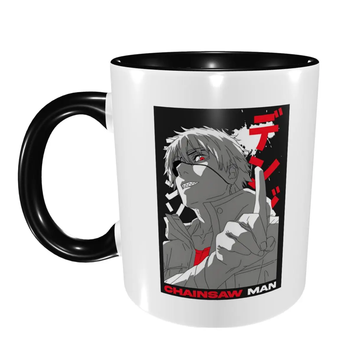Anime Chainsaw Man Devil Mug Funny Ceramic Coffee Cups Tea Mugs Milk Cup Drinkware Gift for Friends