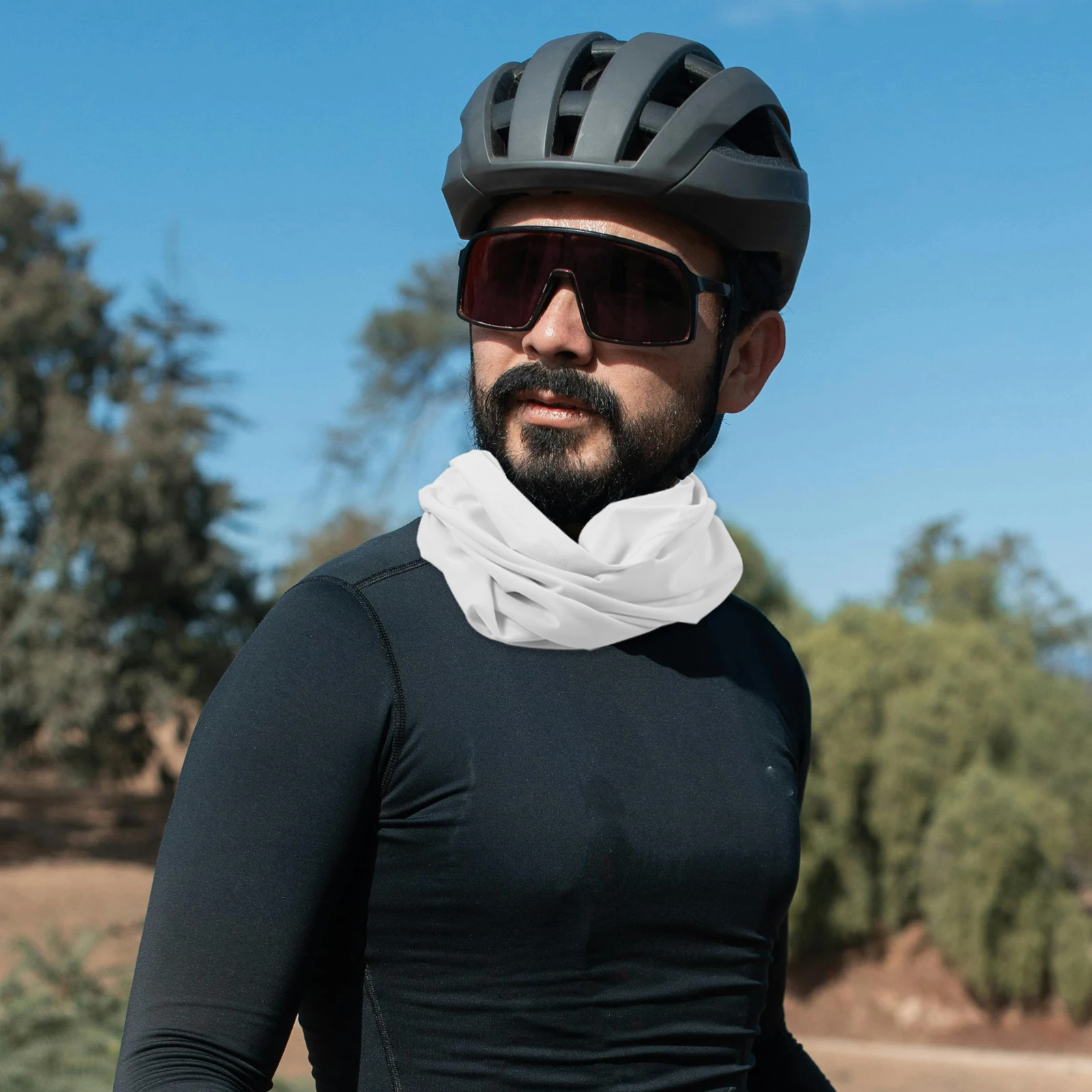 

Dust Protection Sunproof Duskproof Mask Mask Face Cover for Outdoor Sunproof Cycling Hiking UV Windproof Scarf
