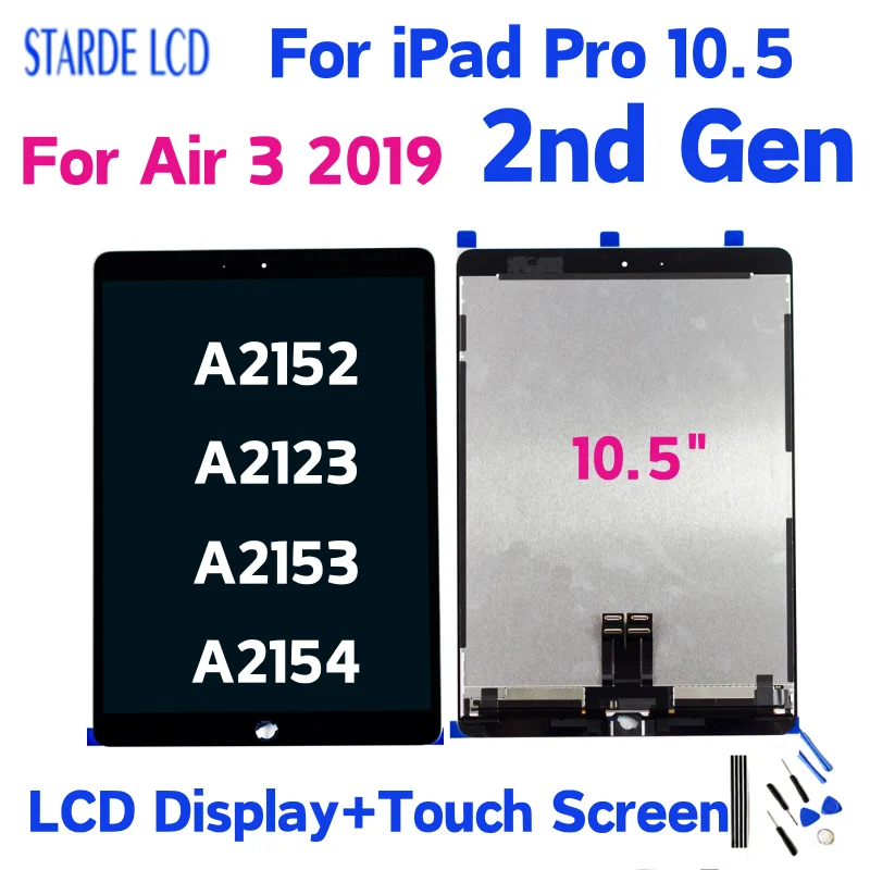 

10.5 inch For iPad Pro 10.5 2nd Gen A2152 A2123 A2153 A2154 LCD Display Touch Screen Digitizer Assembly for Air 3 2019 10.5" LCD