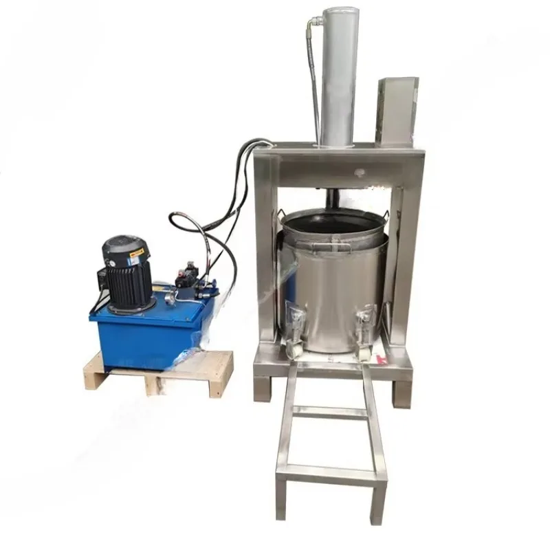 Customized Hydraulic jack honey press dregs dehydrating equipment sugar cane juicer