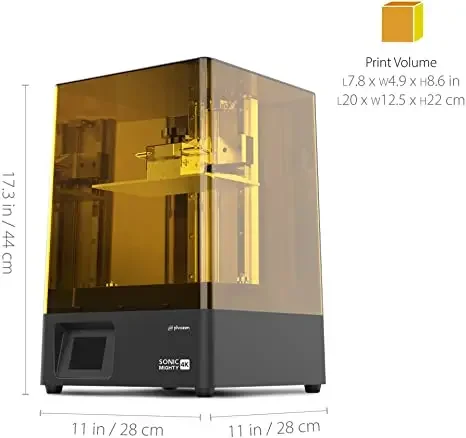 phrozen Sonic Mighty 4K resin 3D Printer 200 x 125 x 220 mm LCD Resin Printer with 9.3 inch 4K Monochrome LCD Print Screen