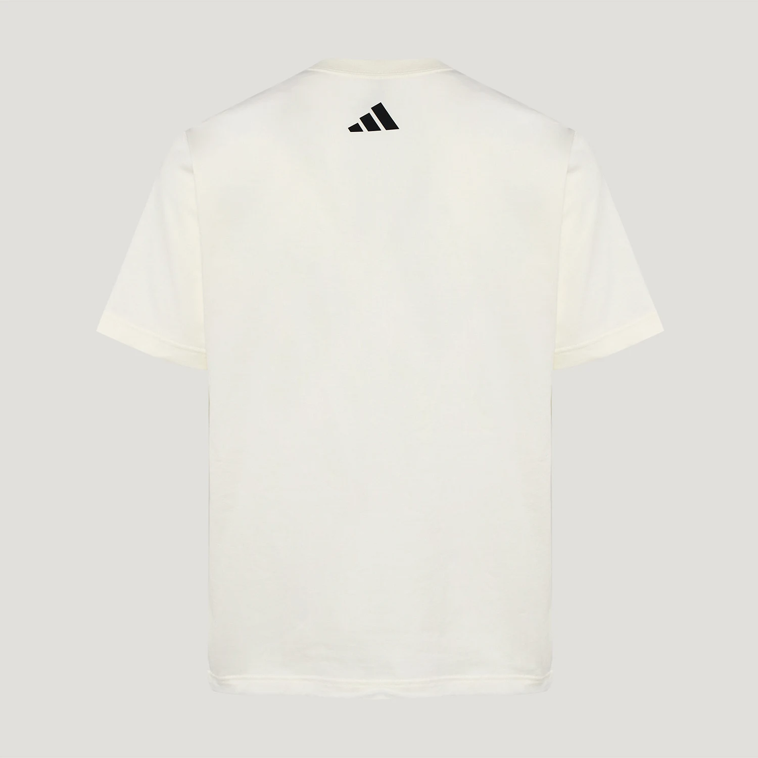 Adidas genuine light sports series new men's beige blue short sleeved T-shirt LC8857