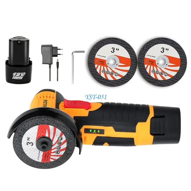 

E15A 12V 3inch Brushless Electric Angles Grinder Electric Small Grinder Handheld Tool For Indoor Decoration And Repairs