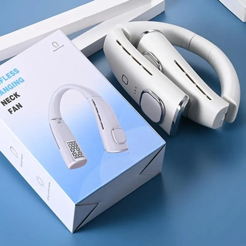 

Bladeless Neck Hanging Fan Portable Mini Fan Turbos Brushless Mute Air Cooler 3600mAh Large Capacity Battery 193A