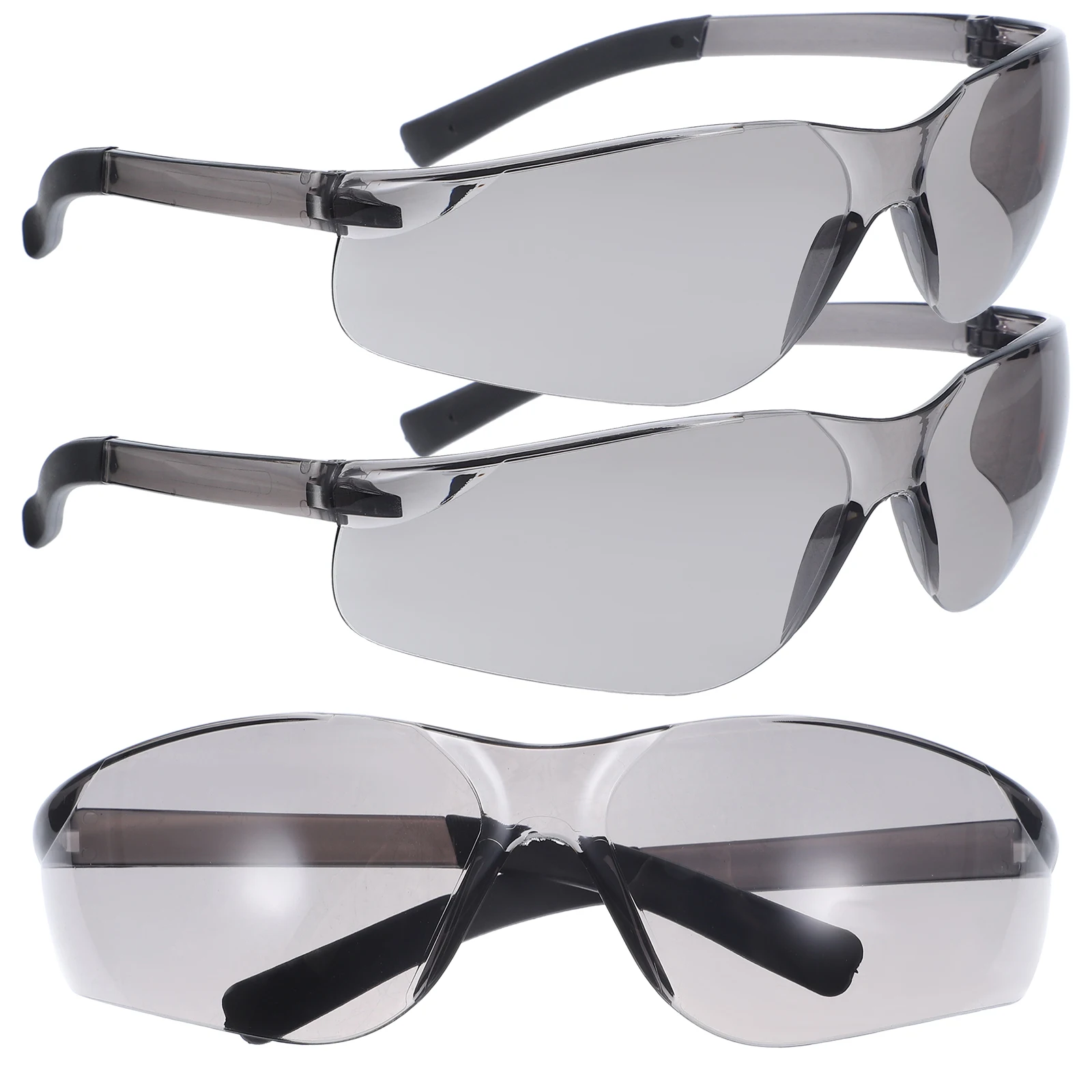 

3 Pcs Sunglasses Men Sports Outdoor Riding Windproof Grey Lens UV400 Protection Cycling Motorcycle Running Glasses
