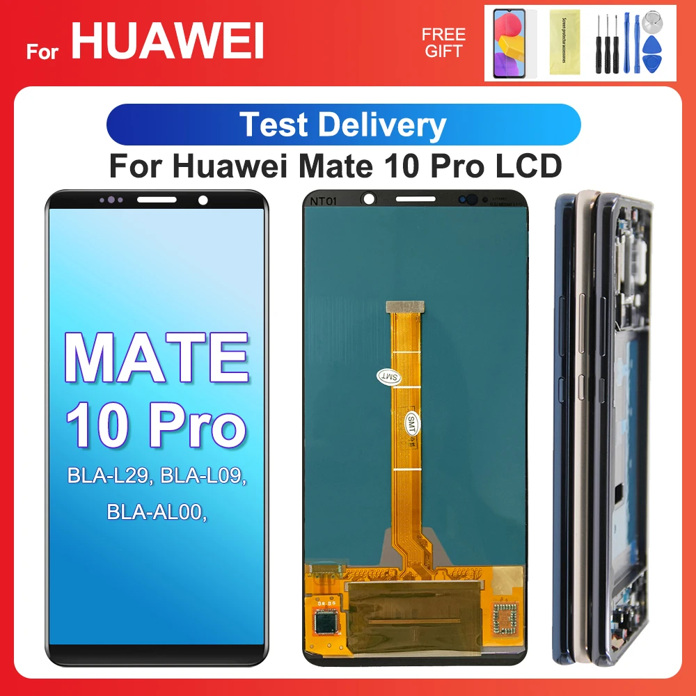 

For HUAWEI Mate 10 Pro 6.0''For Mate10 Pro For AMOLED BLA-L29 L09 AL00 LCD Display Touch Screen Digitizer Assembly Replacement