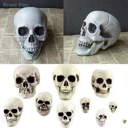 Halloween Decorations Artificial Skull Head Model Plastic Skull Bone Scary Horror Skeleton Party Bar Ornament