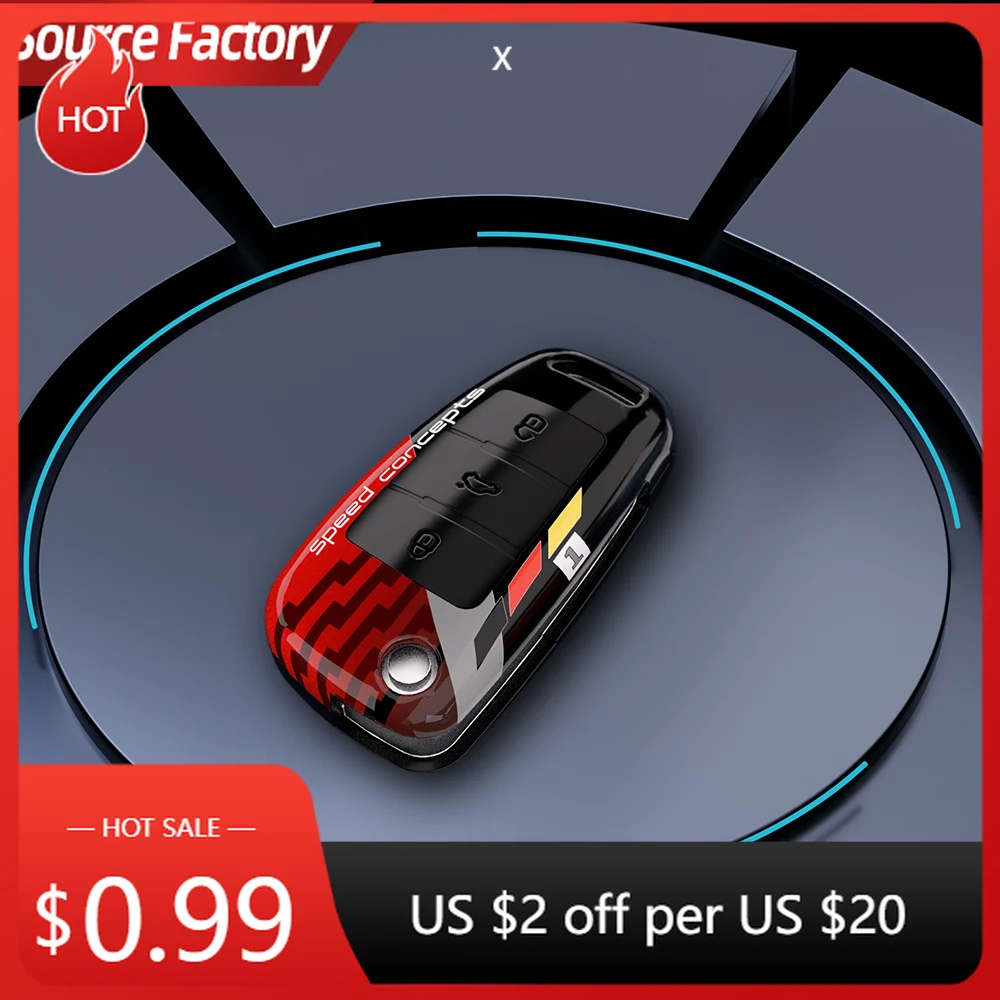 

Автомобильные наклейки из АБС-пластика, чехол для ключей из углеродного волокна, чехол для Audi A4 B7 A6 C6 4f 8v A3 8p A1 A3, аксессуары, автомобильный пульт дистанционного ключа