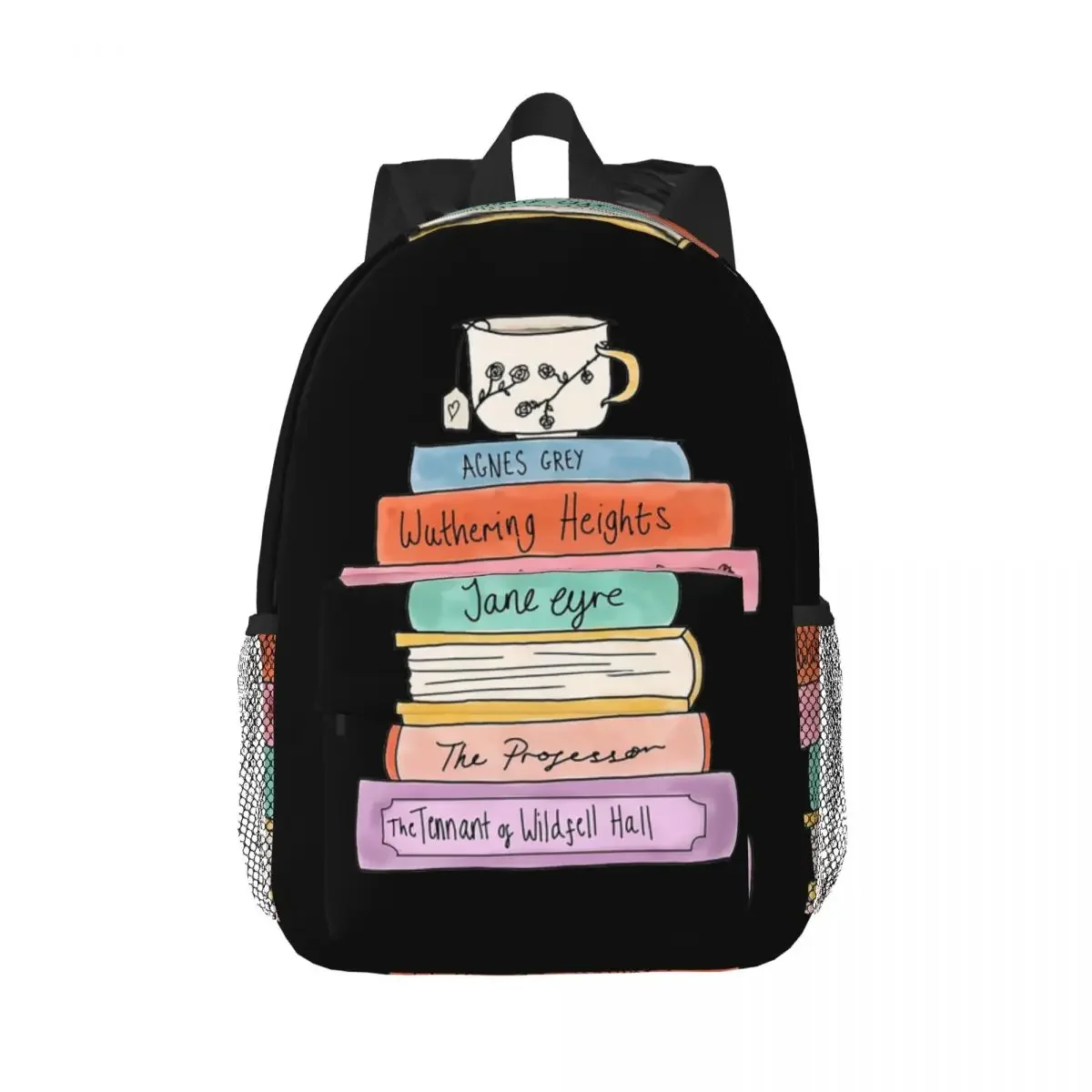 Bronte Sisters Book Stack Backpacks Boys Girls Bookbag Fashion Children School Bags Travel Rucksack Shoulder Bag Large Capacity