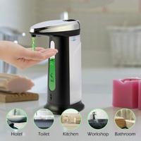 400ml Automatic Induction Soap Dispenser Bathroom Soap Dispenser Shower Gel Box Shampoo Hand Soap Bottle Induction Soap Liquid