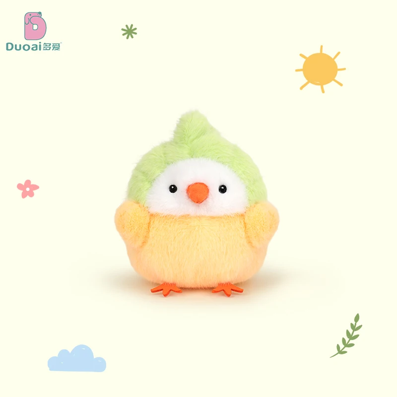 

Duoai Colorful Bird Plush Toys Chicken Set Unique Hats Scarves Soft Stuffed Animals Gift for Kids Collectors Nursery Decor