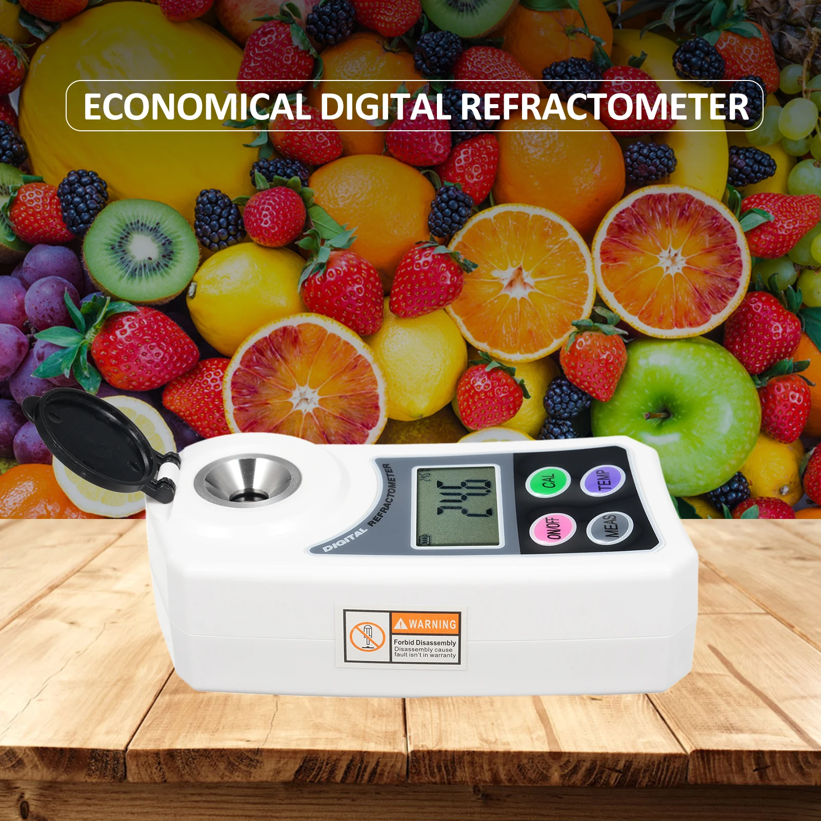Refractómetro Brix Digital LCD de EMSZ-J, refractómetro de miel, Detector de concentración de azúcar, compensación automática de temperatura Brix
