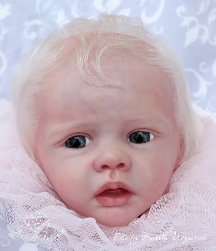 NPK 20'' Unfinished Unpainted Doll Parts Reborn Ella Doll Kit Limited  Edition Lifelike Soft Touch